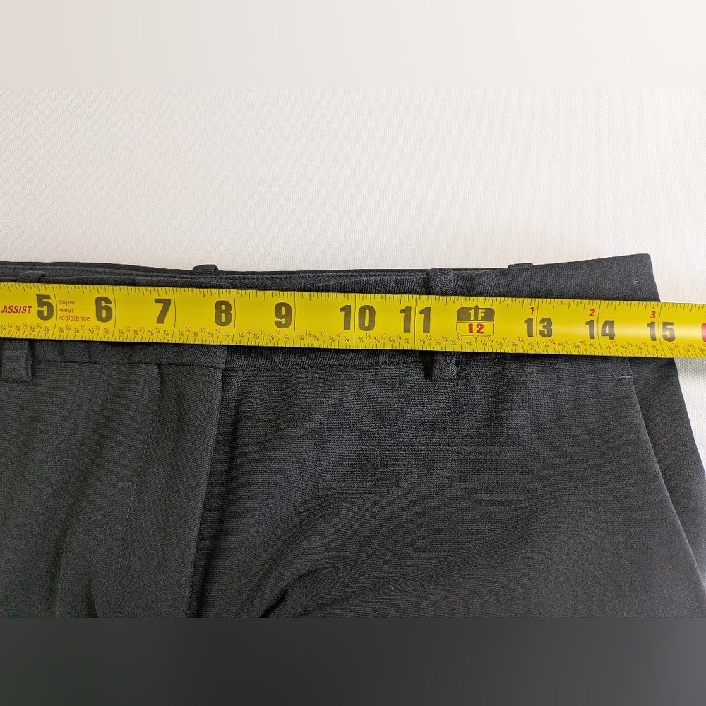Theory Treeca 2b Modern Crepe Straight Pants Suit Black Size 2 Length 28" EUC - Picture 7 of 14